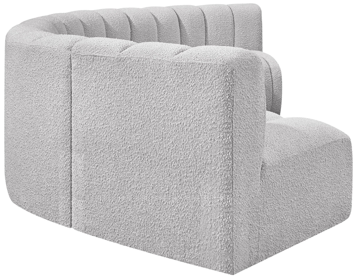 Arc - Boucle Fabric 6 Piece U-Shaped Modular Sofa