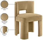 Zuno - Velvet Performance Fabric Upholstered Dining Chair (Set of 2)