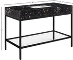 Marmo - Engineered Marble Bathroom Vanity With Black Base