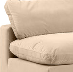 Comfy - 6 Piece Velvet Modular Armless Sectional