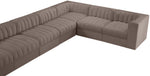 Rummi - Velvet Performance Fabric Upholstered 10 Piece Modular Sectional