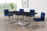 Giselle - Dining Chair with Chrome Base (Set of 2)