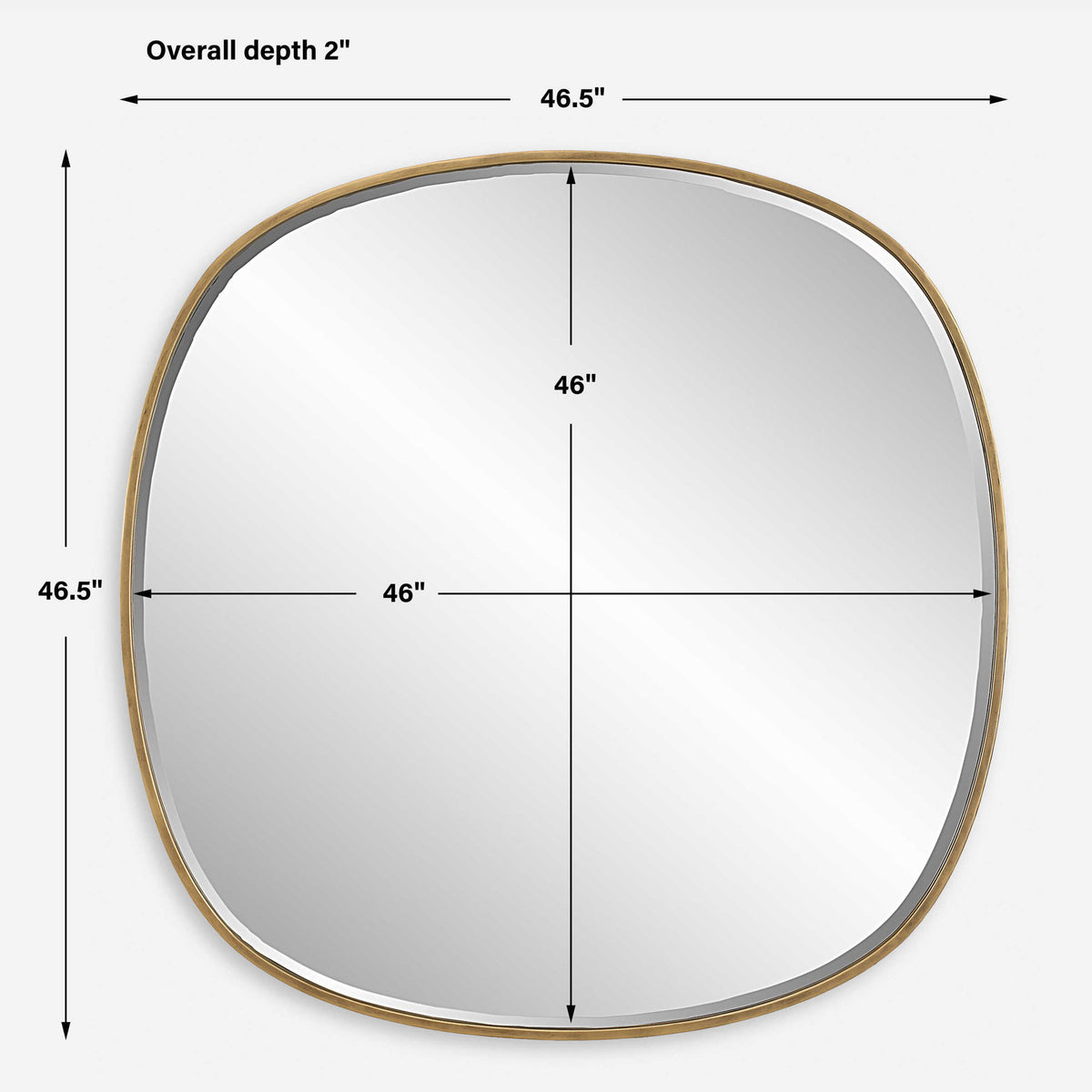 Webster - Mirror - Antique Gold