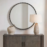 Grander - Round Mirror - Black / Gray
