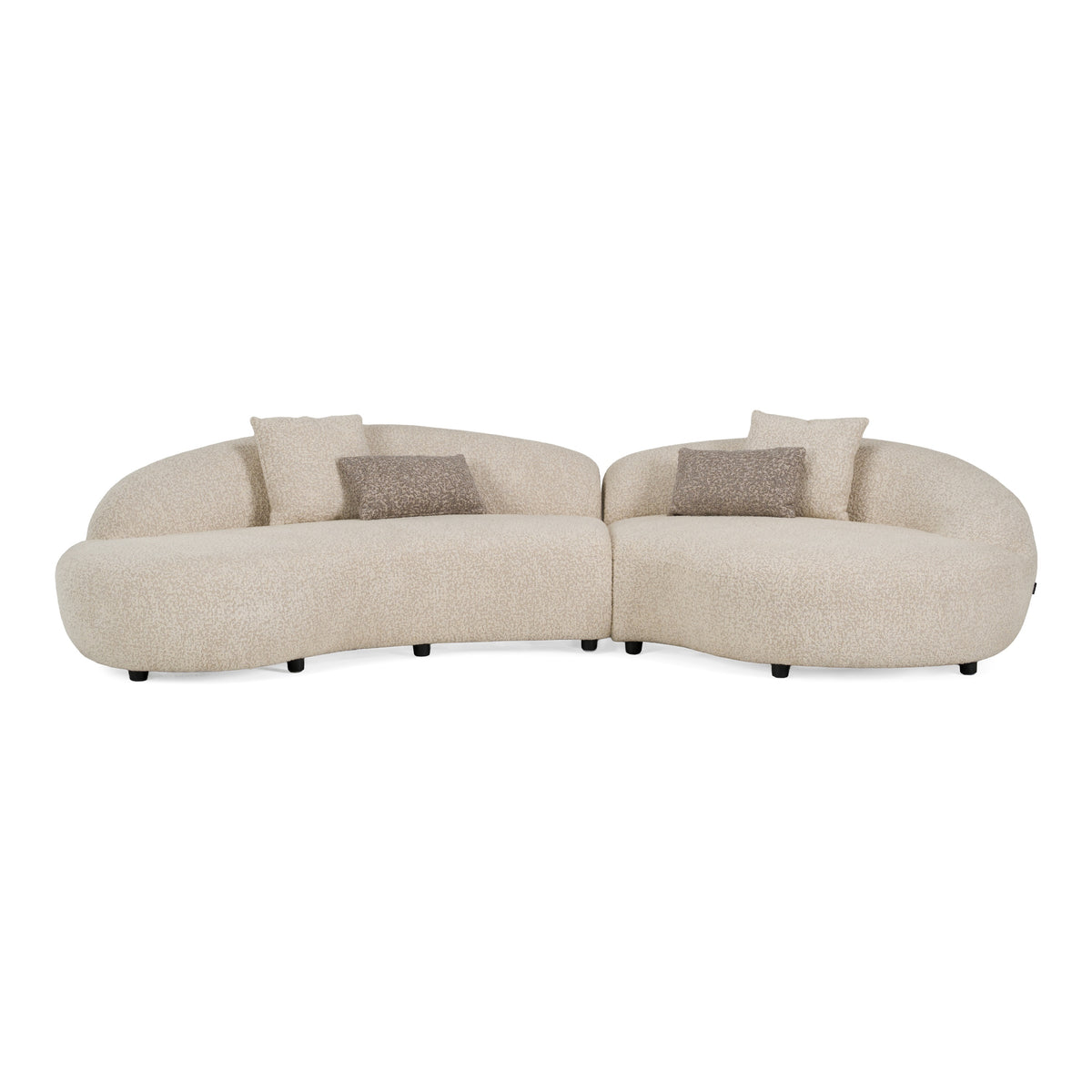Delvan - Contemporary Beige Fabric Right Facing Chaise Sectional Sofa by VIG Furniture - View 1