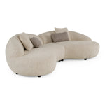 Delvan - Contemporary Beige Fabric Right Facing Chaise Sectional Sofa by VIG Furniture - View 4