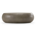 Denny - Modern Grey Concrete Large Oval Coffee Table by VIG Furniture - View 1