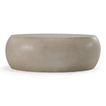Denny - Modern Beige Concrete Oval Coffee Table by VIG Furniture - View 1