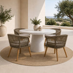 Desoto - Modern White Concrete Round Dining Table by VIG Furniture - View 8