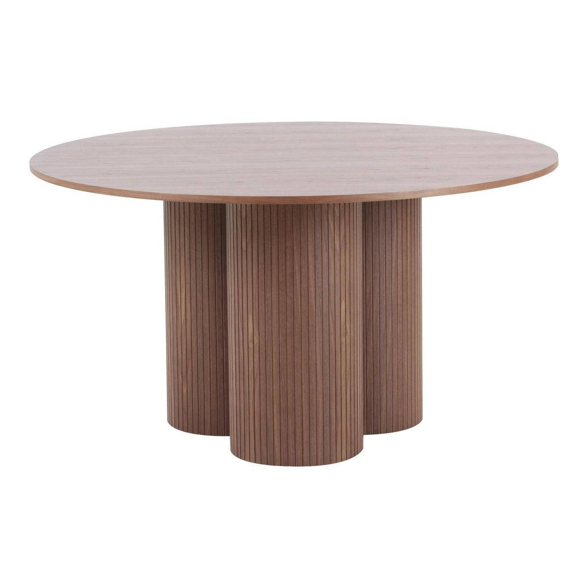 Depew - Mid-Century Modern Walnut Round Dining Table by VIG Furniture - View 1