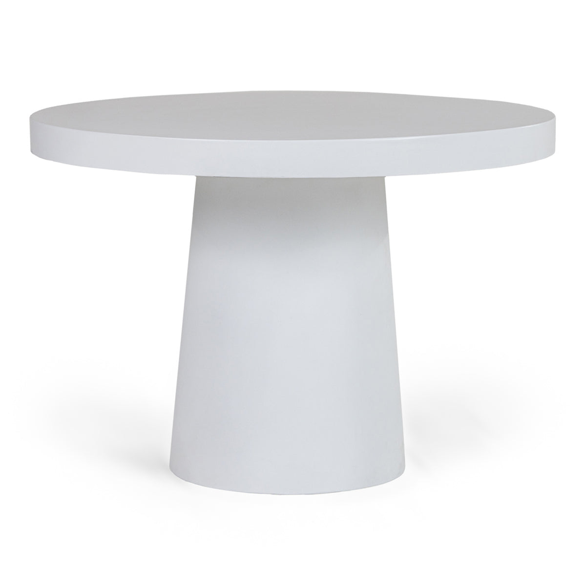 Desoto - Modern White Concrete Round Dining Table by VIG Furniture - View 1