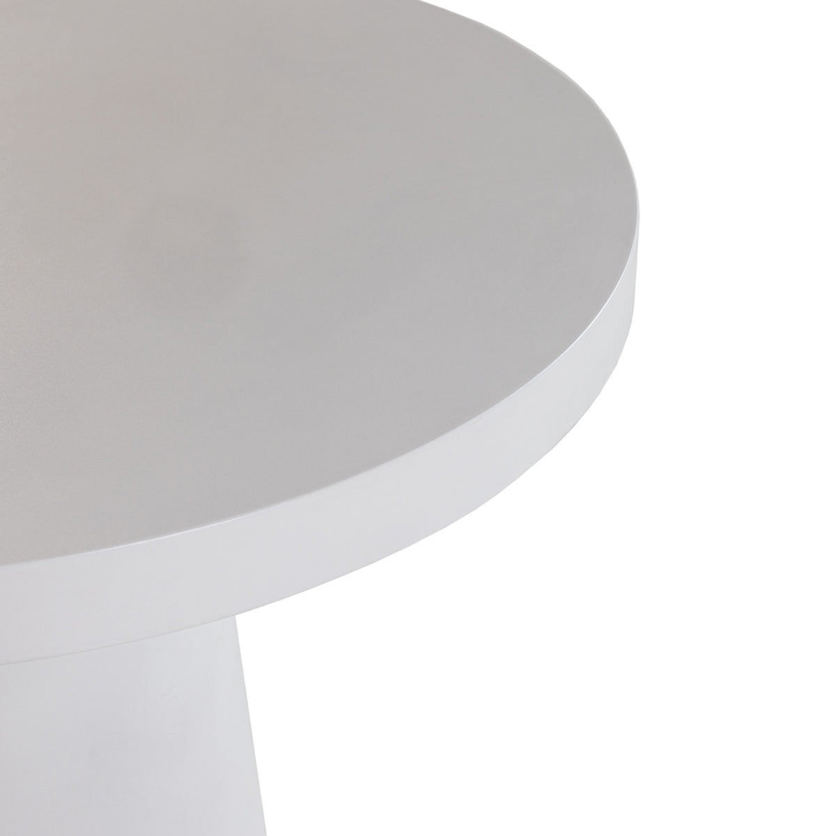Desoto - Modern White Concrete Round Dining Table by VIG Furniture - View 7