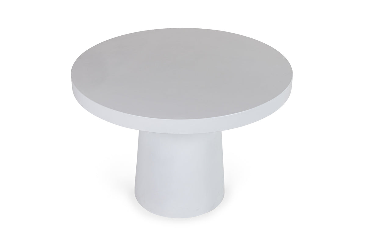 Desoto - Modern White Concrete Round Dining Table by VIG Furniture - View 4