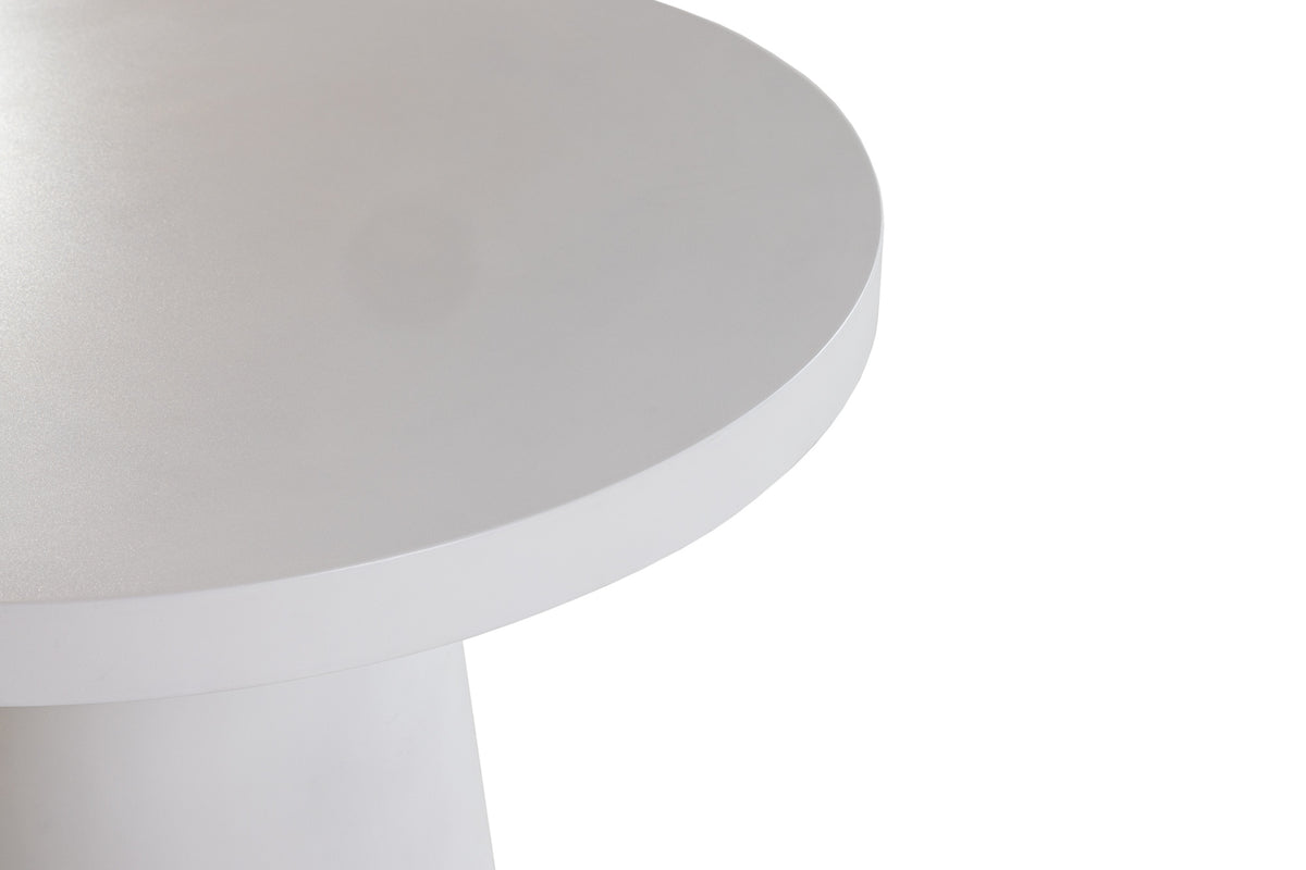 Desoto - Modern White Concrete Round Dining Table by VIG Furniture - View 5