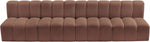 Arc - Faux Leather 4 Seats Modular Sofa