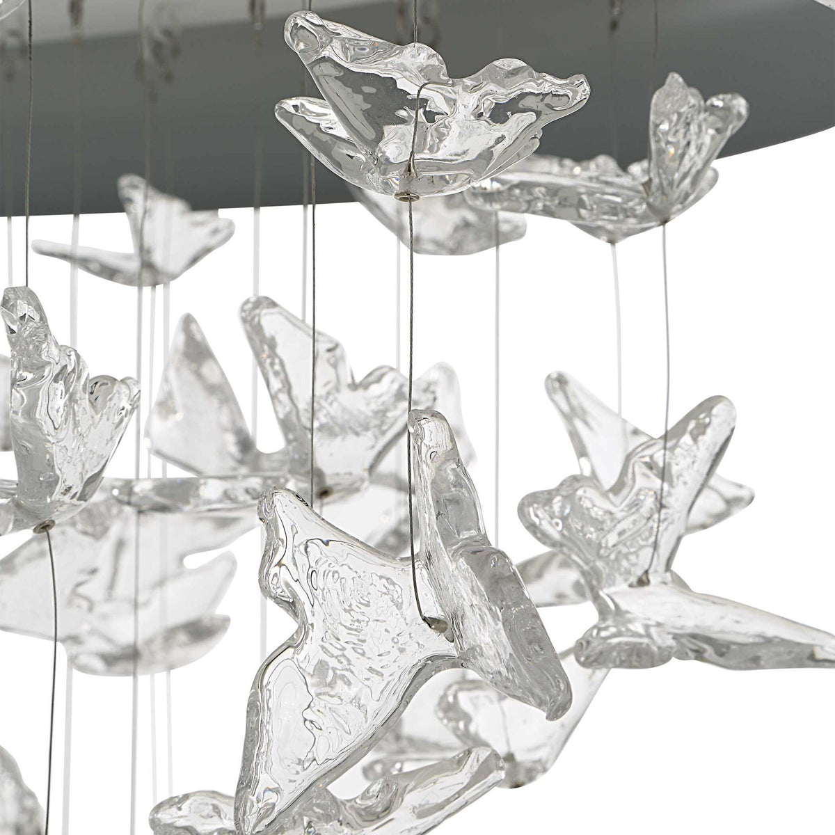 Butterfly Effect - Pendant - Bright Brass