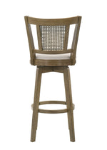 Isla - 26" Putty Brown Counter Height Rubberwood Swivel Barstool
