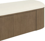 Velden - Upholstered Storage Bench With Stained Brown Base