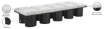 Pavilion - 10 Piece Modular Bench With Black Base