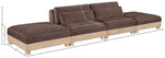 Turin - Chenille Fabric Upholstered Modular Sectional - Brown