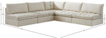 Jacob - Modular Corner Armless Sectional 5 Piece