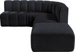 Arc - Velvet 5 Piece Corner Modular Sofa