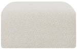 Arc - Boucle Fabric Ottoman