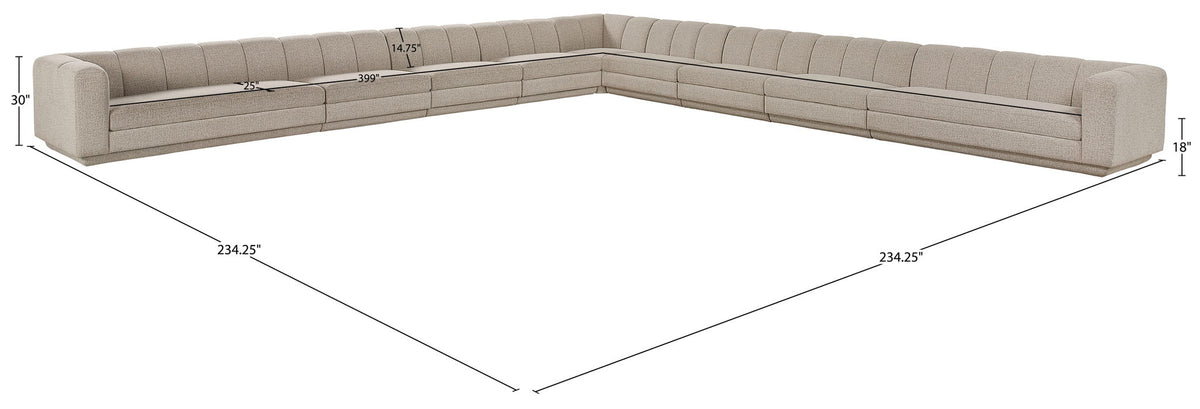 Modari - Sectional - Beige
