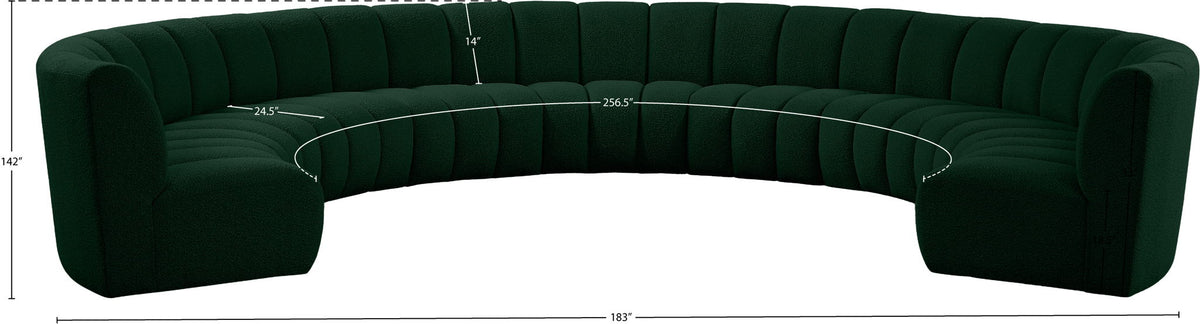 Infinity - 9 Piece Boucle Modular Sectional