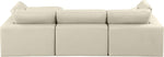 Comfy - 4 Piece Faux Leather Modular Sectional With Chaise