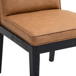 Gwendolyn - Faux Leather Dining Side Chair With Black Frame (Set of 2)