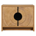 On Target - 2 Door Cabinet - Bronze / Woodtone