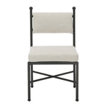 Leni - Outdoor Side Chair With Cushions And Powder Coated Aluminum Frame (Set of 2) - Moonveil / Warm Gray