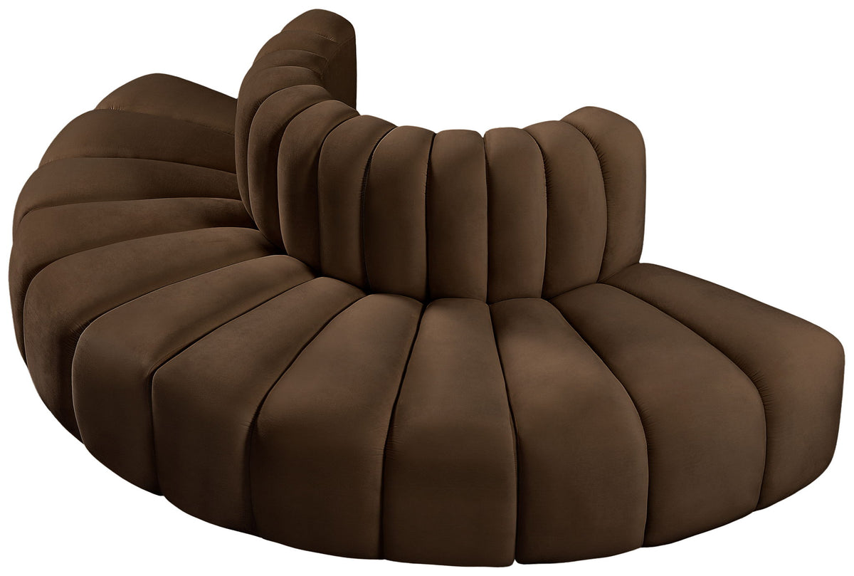 Arc - Velvet 4 Piece Modular Sofa