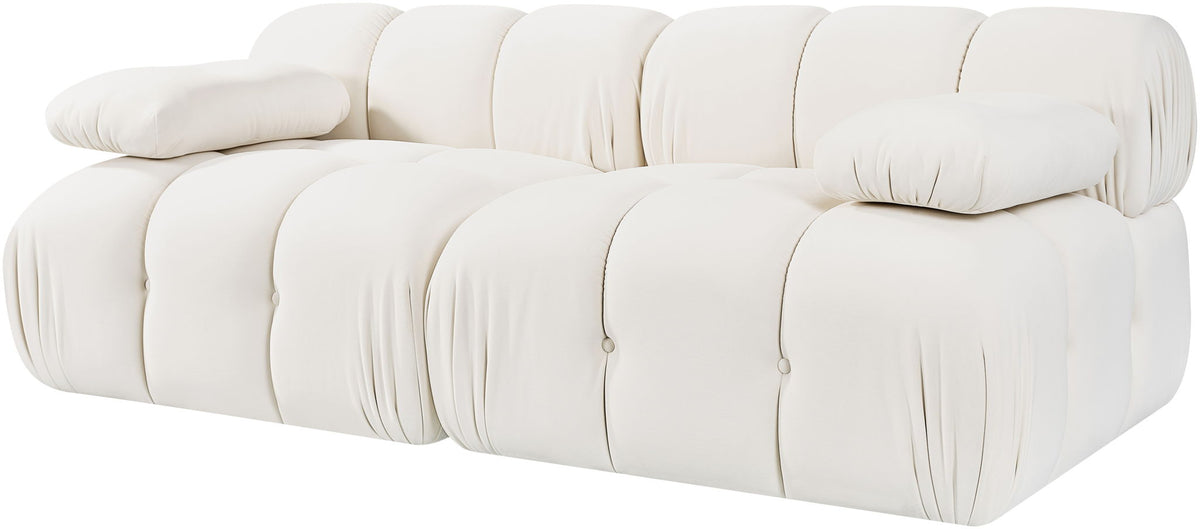 Orin - Velvet Performance Fabric Upholstered 2 Piece Modular Sofa