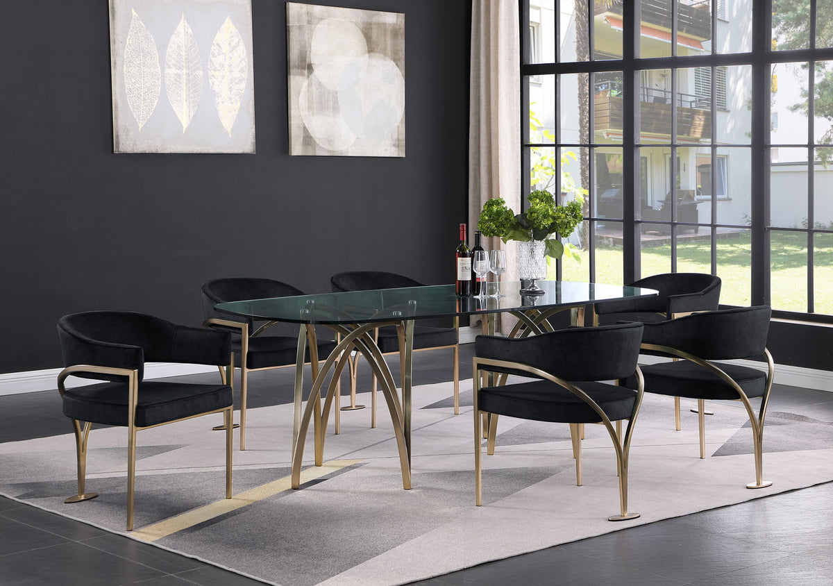 Madelyn - Dining Chair (Set of 2) - Brushed Brass