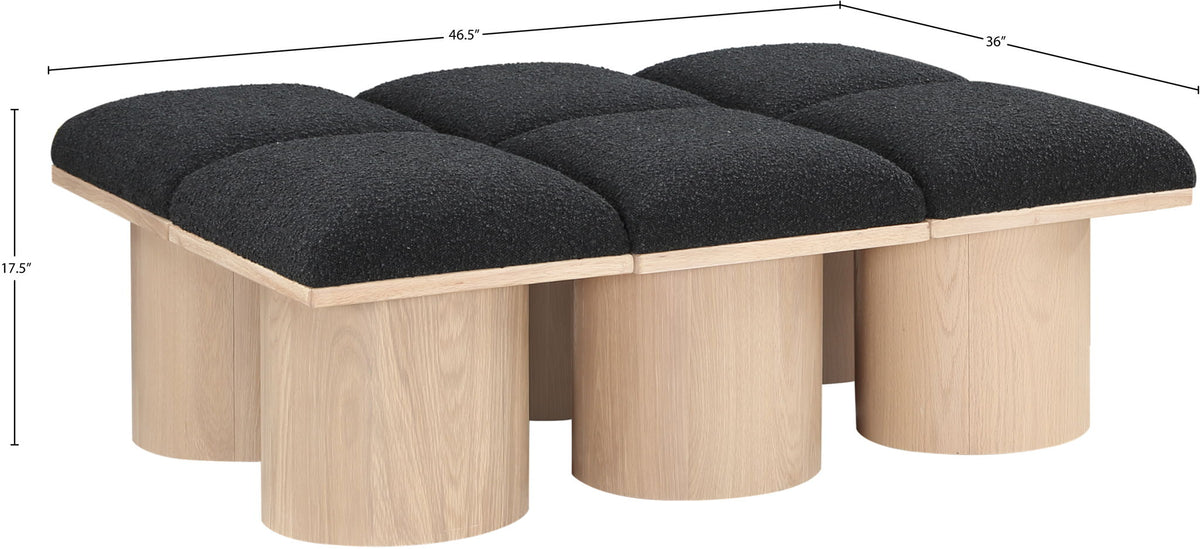 Pavilion - 6 Piece Modular Bench With Natural Base