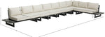 Maldives - 7 Piece Water Resistant Outdoor Patio Modular Sectional With Gray Base