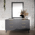 Diana - Queen Modern Grey Ash Bedroom Set by VIG Furniture - View 4