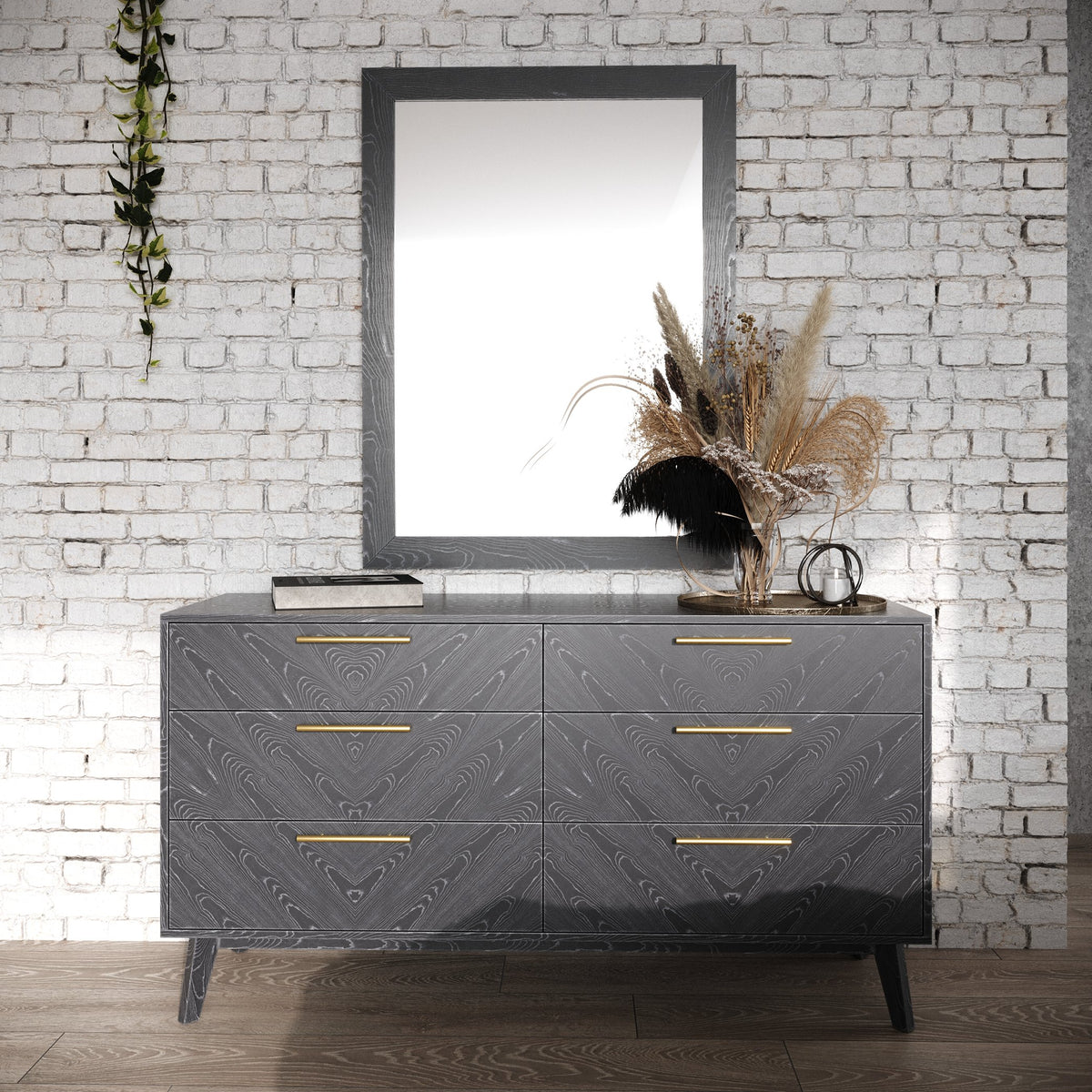 Diana - Eastern King Modern Grey Ash Bedroom Set by VIG Furniture - View 4