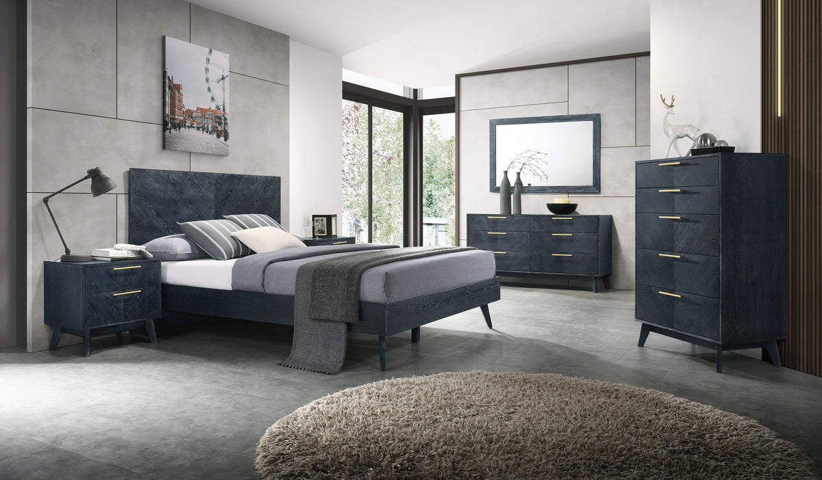 Diana - Eastern King Modern Grey Ash Bedroom Set by VIG Furniture - View 2