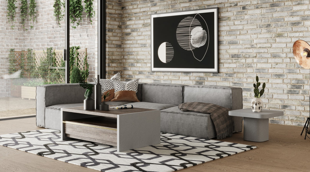 Navstar - Contemporary Grey Fabric Modular Sectional Sofa by VIG Furniture - View 5