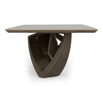 Dollemore - Modern Faux Travertine Ceramic + Antique Brass Dining Table by VIG Furniture - View 3
