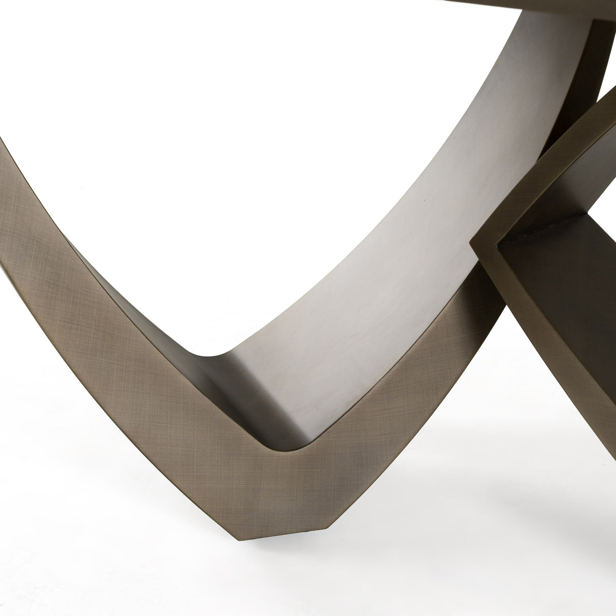 Dollemore - Modern Faux Travertine Ceramic + Antique Brass Dining Table by VIG Furniture - View 4