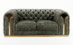 Dosie - Transitional Grey Velvet Loveseat by VIG Furniture - View 1