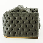 Dosie - Transitional Grey Velvet Loveseat by VIG Furniture - View 3