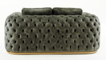 Dosie - Transitional Grey Velvet Loveseat by VIG Furniture - View 4