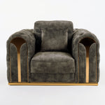 Dosie - Transitional Grey Velvet Chair by VIG Furniture - View 6