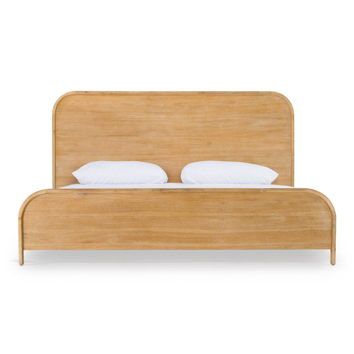 Eastern King Dresden - Modern Natural Acacia Bed by VIG Furniture - View 1