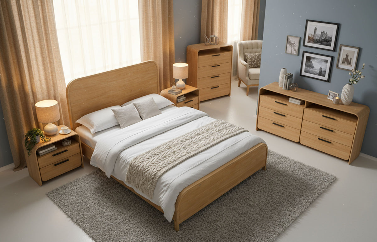 Dresden - Modern Natural Acacia Bed by VIG Furniture - View 9